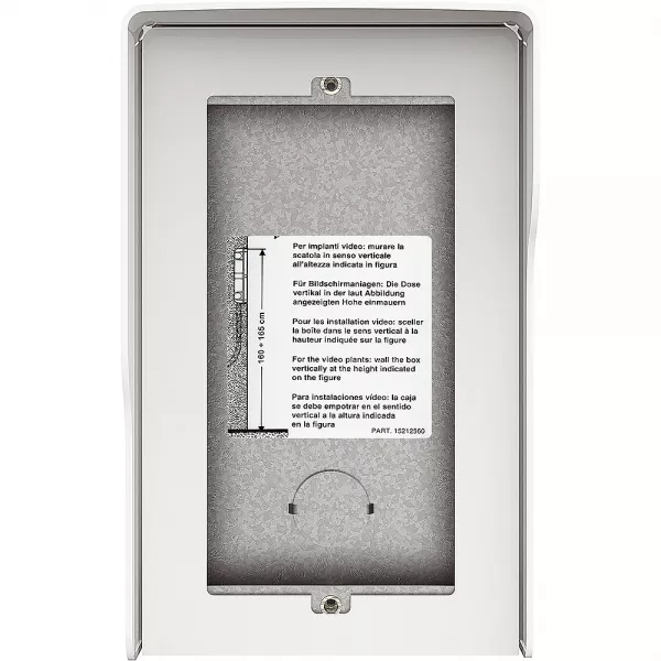 bticino-bo�tier mural sfera new - 2 modules allwhite (350622)