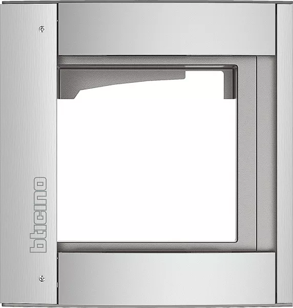 bticino-ch�ssis et cadre support sfera new - 1 module allmetal (350211)