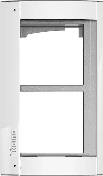 bticino-ch�ssis et cadre support sfera new - 2 modules allwhite (350222)