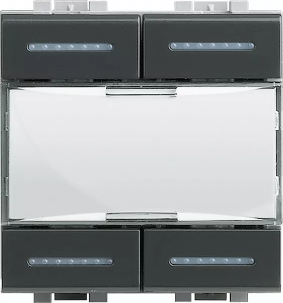 bticino-commande 4 sc�narios myhome_up livinglight - anthracite (l4680)