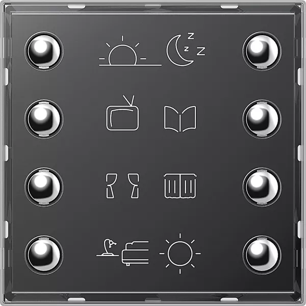bticino-commande 8 boutons-poussoirs myhome_up axolute (h4652)