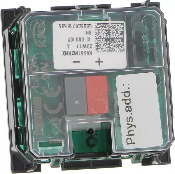 bticino-commande filaire bus knx living now avec 2 touches � 2 appuis - 2 modules (btk4651m2knx)