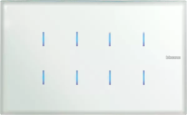 bticino-commande tactile axolute bus version 8 fonctions - whice (hc4657m4)