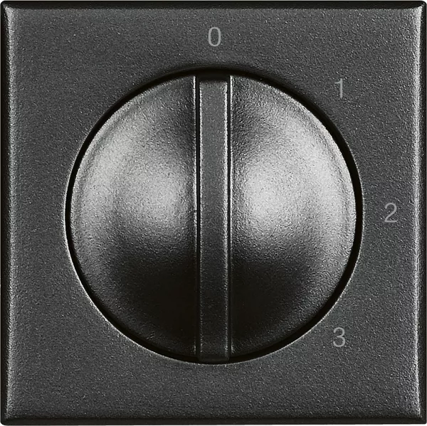 bticino-commutateur 4 positions / ventilateurs - 2 modules - axolute anthracite (hs4016)