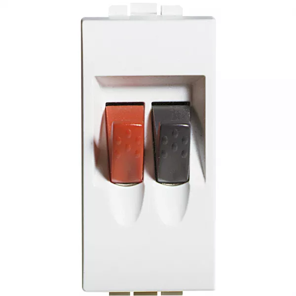bticino-connecteurs audio vid�o pour haut-parleur livinglight - blanc - 1 module (n4294)