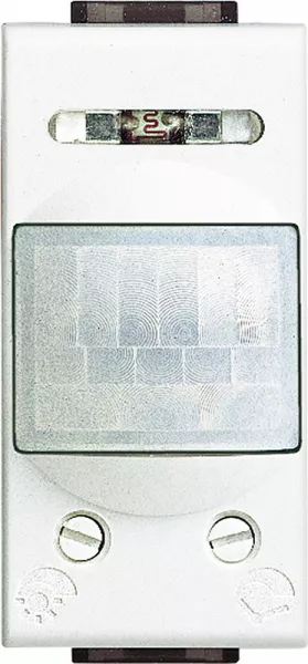 bticino-d�tecteur ir livinglight 3 fils avec neutre 0 � 460w port�e 105� -1 module blanc (btn4431n)