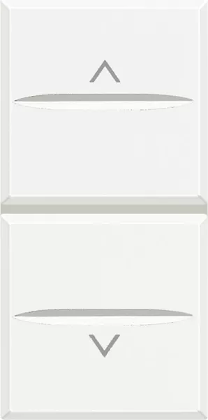 bticino-double-poussoir interbloqu� pour volets roulants axolute - white (hd4037)