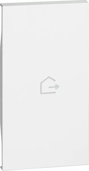bticino-enjoliveur avec symbole d�part living now 2 modules - blanc (btkw01mh2gen)