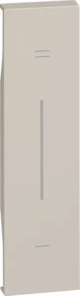 bticino-enjoliveur living now avec marquage +/- myhome_up 1 module - sable (btkm19mh)