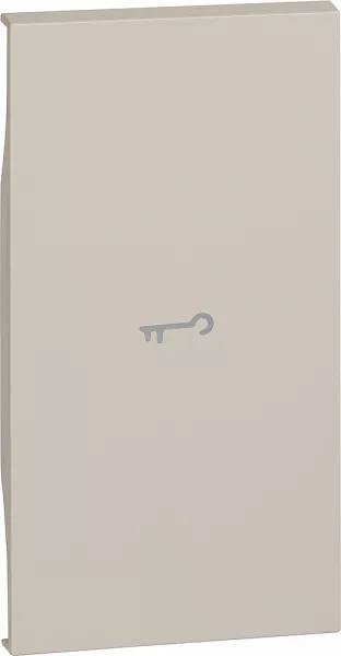 bticino-enjoliveur living now avec marquage cl� 2 modules - sable (btkm01m2f)