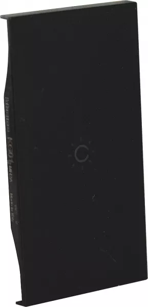 bticino-enjoliveur living now avec marquage �clairage myhome_up 2 modules - noir (btkg01mh2a)