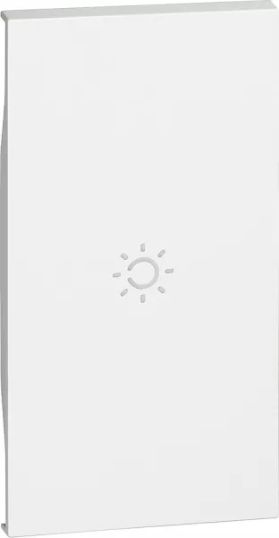 bticino-enjoliveur living now avec marquage lumi�re 2 modules - blanc (btkw01m2a)