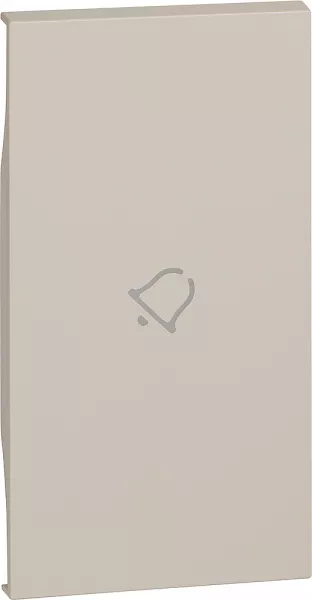 bticino-enjoliveur living now avec marquage sonnette 2 modules - sable (btkm01m2d)