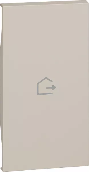 bticino-enjoliveur living now avec symbole d�part pour myhome 2 modules - sable (btkm01mh2gen)