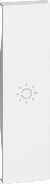 bticino-enjoliveur living now avec symbole lumi�re myhome_up 1 module - blanc (btkw01a)