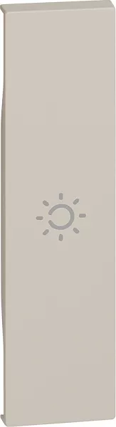 bticino-enjoliveur living now avec symbole lumi�re myhome_up 1 module - sable (btkm01a)