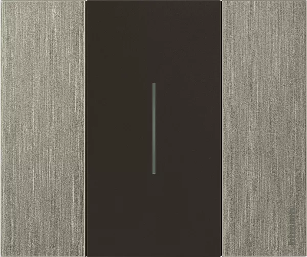bticino-enjoliveur living now pour commande d\'�clairage 2 modules - noir (btkg01m2)