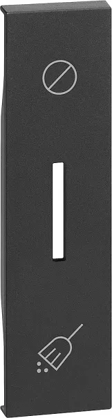 bticino-enjoliveur living now pour commande indicateur �tat chambre hotel - noir (btkg06h)