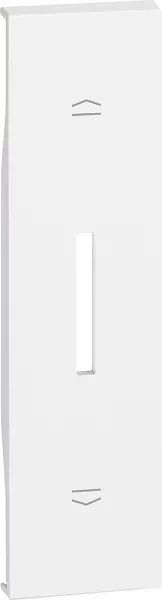 bticino-enjoliveur living now pour interrupteur de volets roulants 1 module - blanc (btkw06)
