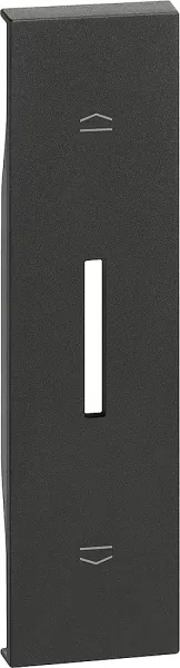 bticino-enjoliveur living now pour interrupteur de volets roulants 1 module - noir (btkg06)