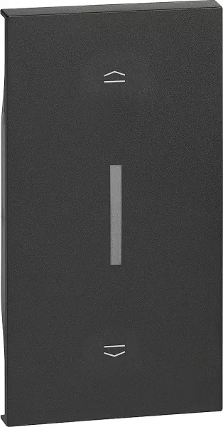 bticino-enjoliveur living now pour interrupteur de volets roulants 2 modules - noir (btkg06m2)