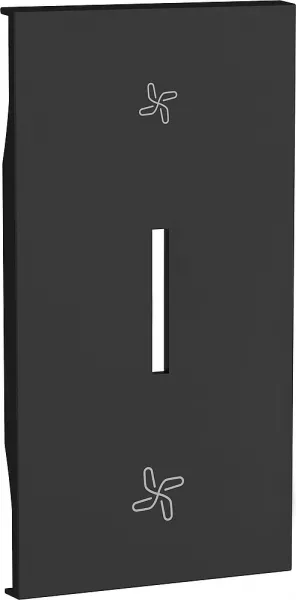 bticino-enjoliveur living now pour interrupteur vmc 2 modules - noir (btkg06m2vmc)
