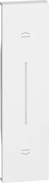 bticino-enjoliveur living now pour poussoir de volets roulants 1 module - blanc (btkw05)