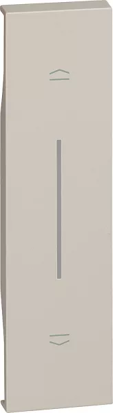 bticino-enjoliveur living now pour poussoir de volets roulants 1 module - sable (btkm05)