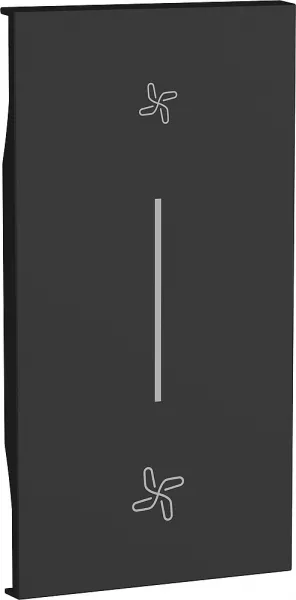 bticino-enjoliveur living now pour poussoir vmc 2 modules - noir (btkg05m2vmc)