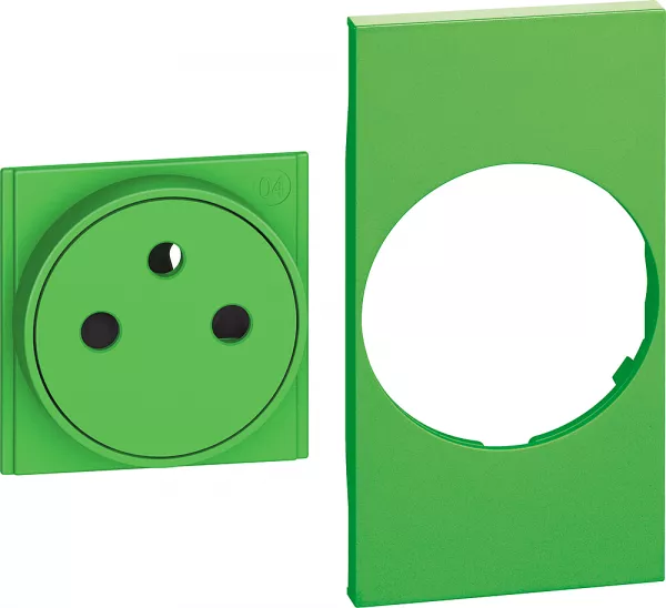 bticino-enjoliveur living now pour prise de courant surface 2 modules - vert (btkv55f)