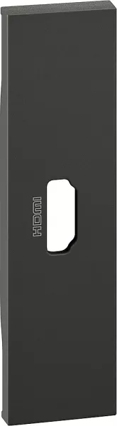 bticino-enjoliveur living now pour prise hdmi pr�connectoris�e 1 module - noir (btkg14)