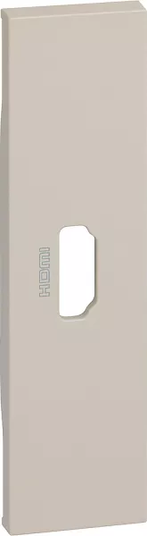 bticino-enjoliveur living now pour prise hdmi pr�connectoris�e 1 module - sable (btkm14)