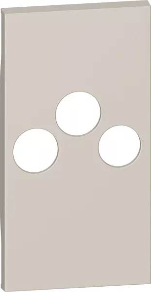 bticino-enjoliveur living now pour prise tv-r-sat 2 modules - sable (btkm26m2)