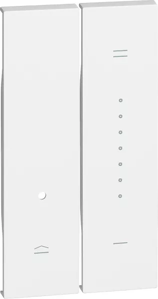bticino-enjoliveur living now pour variateur 2 modules - blanc (btkw19)