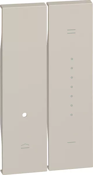 bticino-enjoliveur living now pour variateur 2 modules - sable (btkm19)