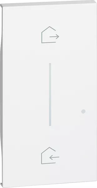 bticino-enjoliveur living now with netatmo pour commande d�part/arriv�e 2 modules -blanc (btkw40m2)