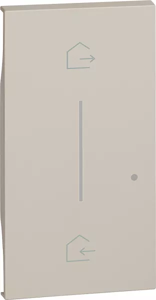 bticino-enjoliveur living now with netatmo pour commande d�part/arriv�e 2 modules -sable (btkm40m2)