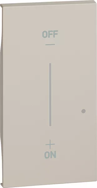 bticino-enjoliveur living now with netatmo pour commande �clairage 2 modules - sable (btkm42m2)
