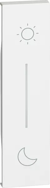 bticino-enjoliveur living now with netatmo pour commande lever/coucher 1 module - blanc (btkw41)