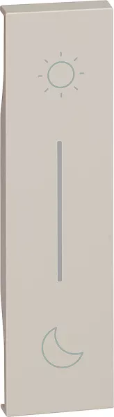 bticino-enjoliveur living now with netatmo pour commande lever/coucher 1 module - sable (btkm41)
