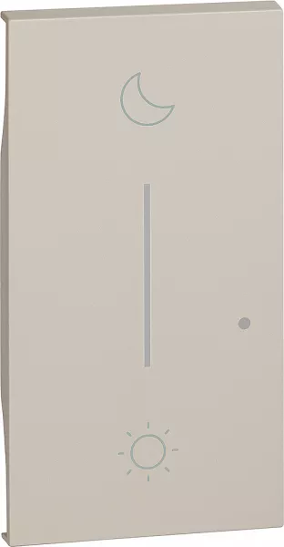 bticino-enjoliveur living now with netatmo pour commande lever/coucher 2 modules - sable (btkm41m2)
