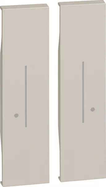 bticino-enjoliveur living now with netatmo pour commande sans fil double 2 modules-sable (btkm36m2)