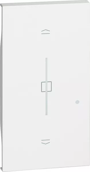 bticino-enjoliveur living now with netatmo pour commande volets 2 modules - blanc (btkw43m2)
