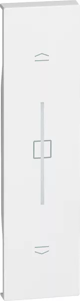 bticino-enjoliveur living now with netatmo pour inter et cde de volets 1 module - blanc (btkw32)