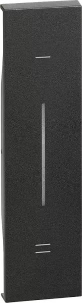 bticino-enjoliveur living now with netatmo pour variateur connect� 1 module - noir mat (btkg33)