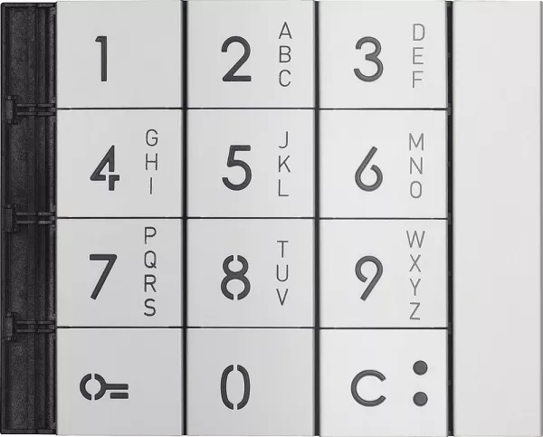 bticino-fa�ade alphanum�rique du clavier m�tal - sfera new (bt353011)