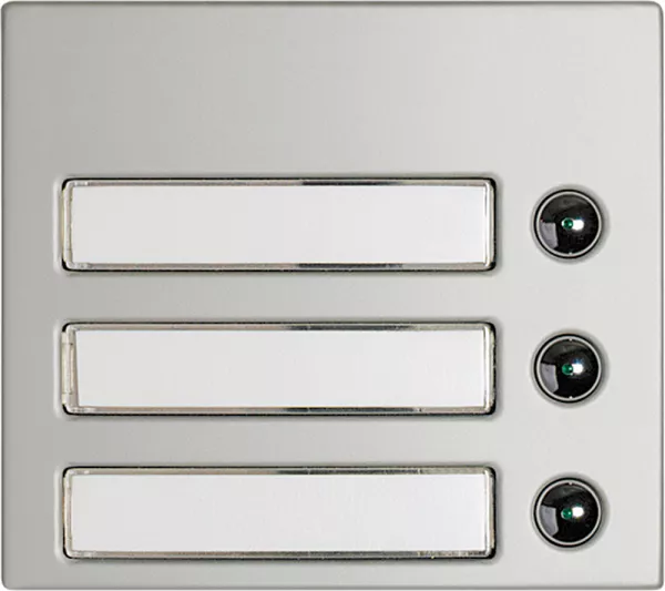 bticino-fa�ade sfera modulaire pour micro haut-parleur 3 poussoirs - allmetal (332231)