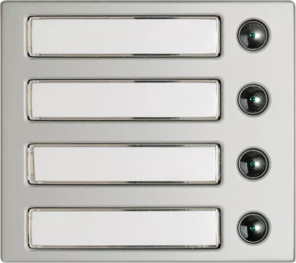 bticino-fa�ade sfera modulaire pour micro haut-parleur 4 poussoirs - allmetal (332241)