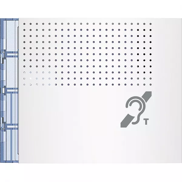bticino-fa�ade sfera new pour module boucle inductive et synth�se vocale allwhite (352702)