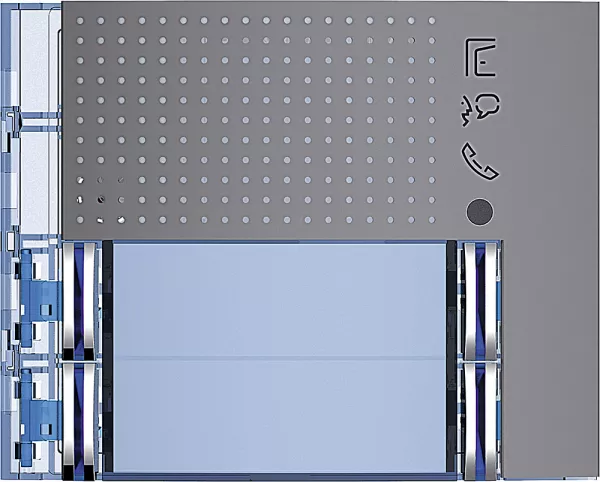 bticino-fa�ade sfera new pour module �lectronique audio 4 appels sur 2 rang�es allstreet (351183)